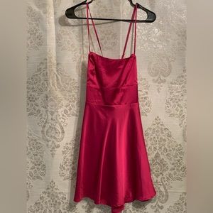 Pink Garage Satin Mini Dress